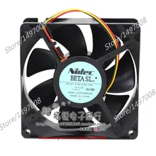 Free Shipping For Nidec D12E-12PS2 01B DC 12V 1.70A 3-wire 3-pin connector 80mm, 120x120x38mm Server Square fan