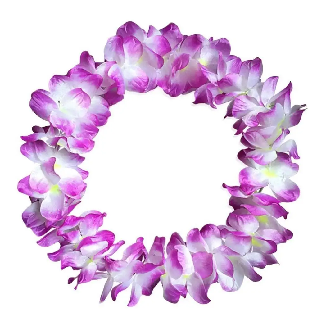 

60pcs Petals Hawaiian Wreath Accessories Event Casual, Party, Beach Festive Garland Round Decor 105cm