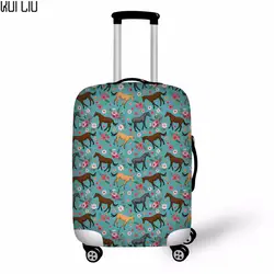 Специализированный образ лошадь цветы чемодан чехол Дорожный чемодан на колесиках Защитная крышка 30 inch аксессуары для путешествий