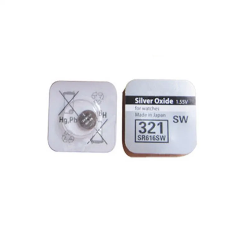 

2Pcs Brand New LONG LASTING 321 SR616SW D321 GP321 Watch Battery Button Coin Cell Swiss Made 100% Original