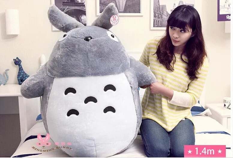 huge lovely plush Totoro toy big stuffed classic expression totoro doll gift about 130cm