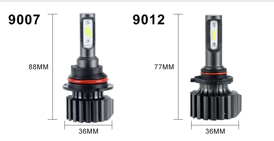 Foxcncar H7 H4 светодиодный 6500K 3000K 8000K 4300K CSP 72W фары для 12000LM фар автомобиля H4 Hi Lo луч H1 H3 H11 H8 9005 9006 HB3 HB4 H15 12V