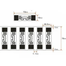 Дешевые инопланетяне 9662 инкрустация rfid цена UHF бумажные этикетки с rfid стикер бирка Alien H3 инкрустация длинный Диапазон 10 метров 9662 антенна инкрустация 72*19 мм