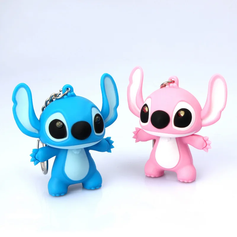 

ZOCDOU Lilo and Stitch Cute Cartoon Character Mini Home Backpack Car Decoration Small Ornament Key Chains Gifts for Children Kid