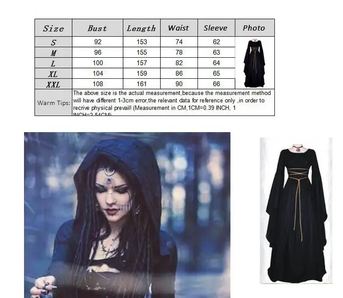 Women's Renaissance Medieval Irish Gothic Victorian Dress 1