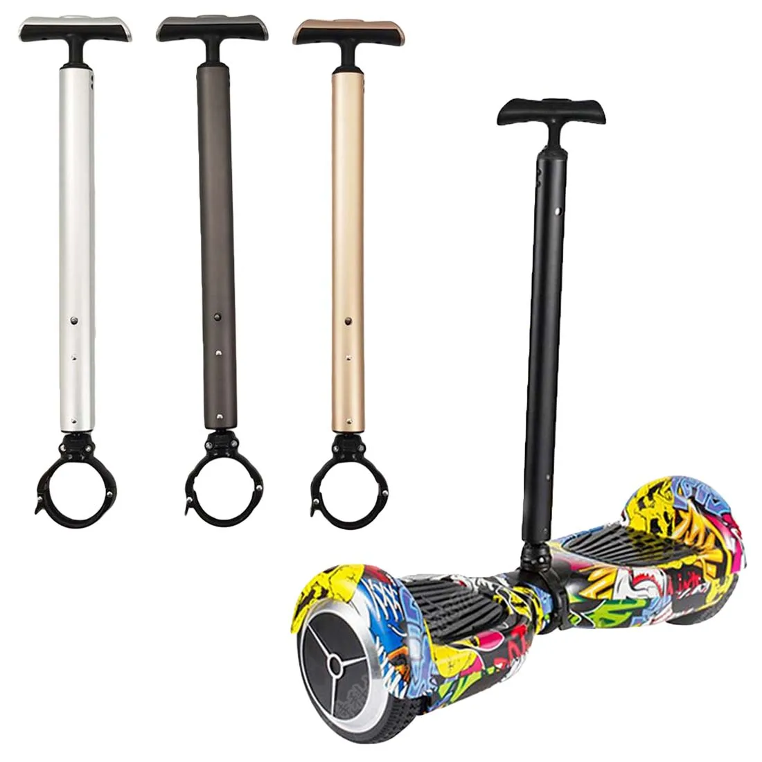 6.5/7/10" 2 Wheels Self Balancing Scooter Handle Armrest Flexible