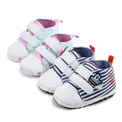 Мультфильм повседневное Детские холщовые ботиночки новорожденных спортивные спортивная обувь для малышей дети пинетки детские мокасины