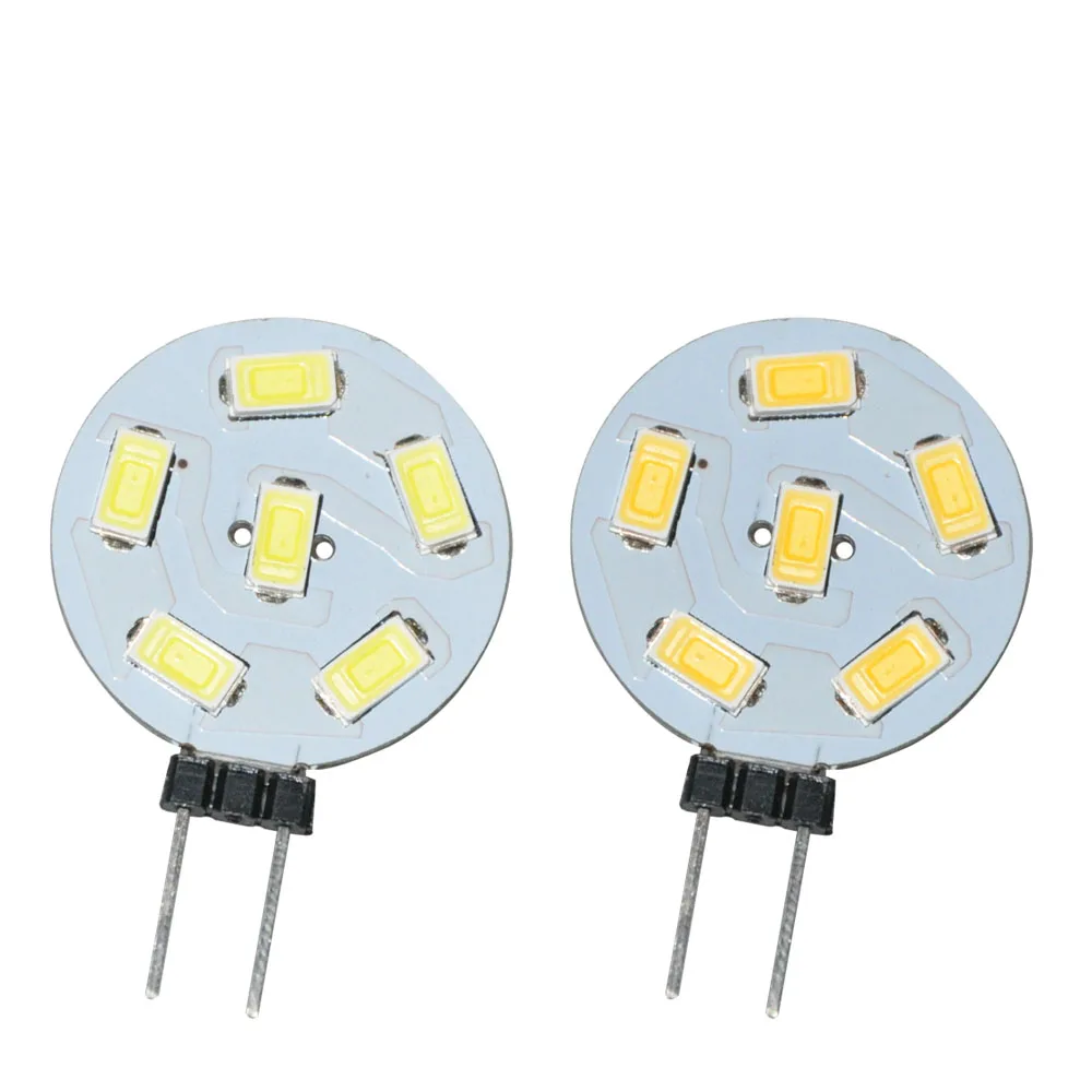 JYL 2 шт. яркий G4 6 12 15 24 SMD 5730 светодиодный лодочный Точечный светильник, домашняя лампа, чистый белый 0,8 Вт 1,2 Вт 2 Вт 3,1 Вт теплый белый 360лм