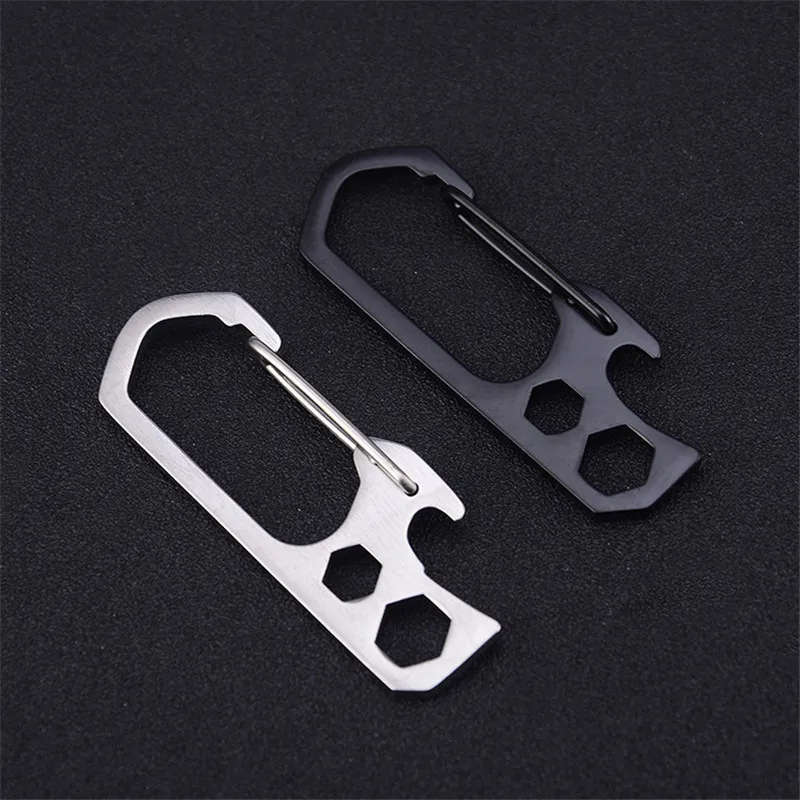 Bycobecy Stainless Steel Key Holder Casual Keychain for Men Women Key