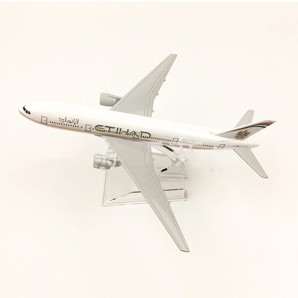 1/400 масштаб самолета Боинг 777 Etihad Airways 16 см сплава плоскости B777 модель игрушки Для детей подарок для коллекции