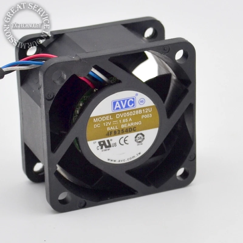 

New 5028 5CM winds of fan 12V 1.65A DV05028B12U PWM thermostat 50*50*28mm