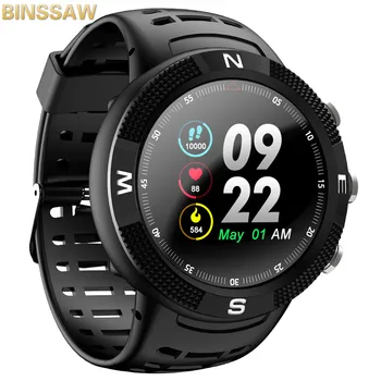 

BINSSAW 2020 New IP68 Waterproof GPS Smart Watch F18 Color Screen Big Battery Hear Rate Monitor Men Women Sport Smartwatch+BOX