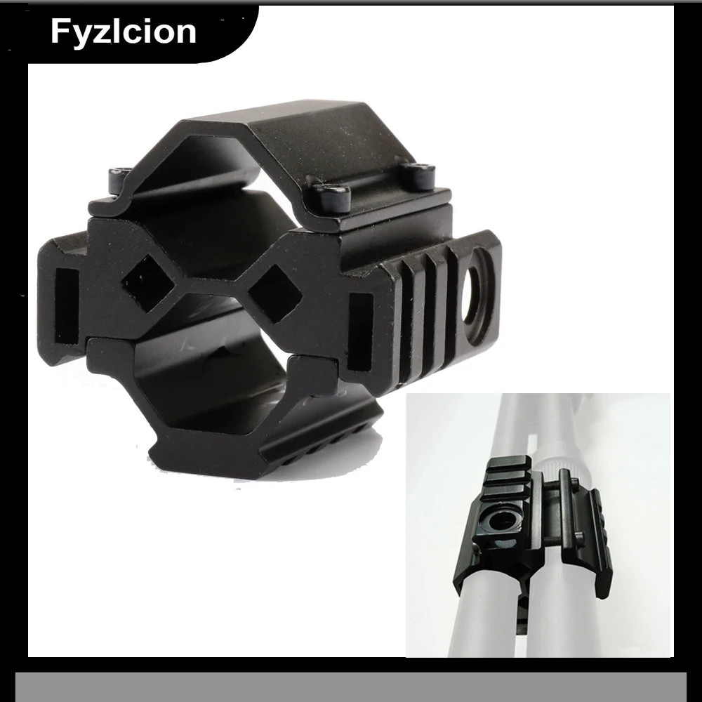 

Tactical Hunting Tri-Rail 20mm Picatinny Weaver Rail Barrel Scope Mount Adapter 12/20 GA Gauge for Rifle