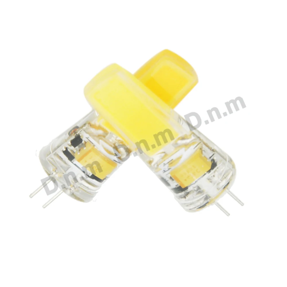 10 шт./лот Светодиодная лампа G4 AC DC 12V 220V 1W 3W lamparas COB Чип Bombilla для угла луча
