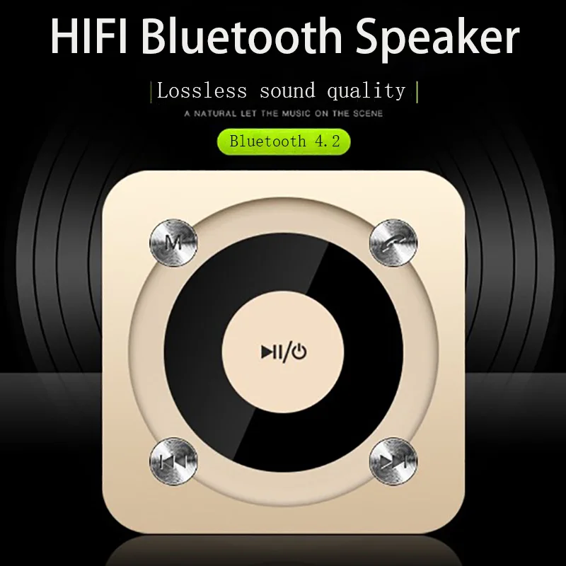 2-Smart-Bluetooth-speakers-classic-Portable-design-stereo-surround-sound-HD-call-LED-flashing-lights-Voice-prompt