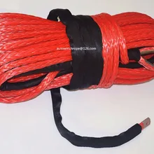 14 мм* 45 м красный синтетический трос, трос для лебедки, спектральный трос, буксировочные тросы для внедорожного автомобиля