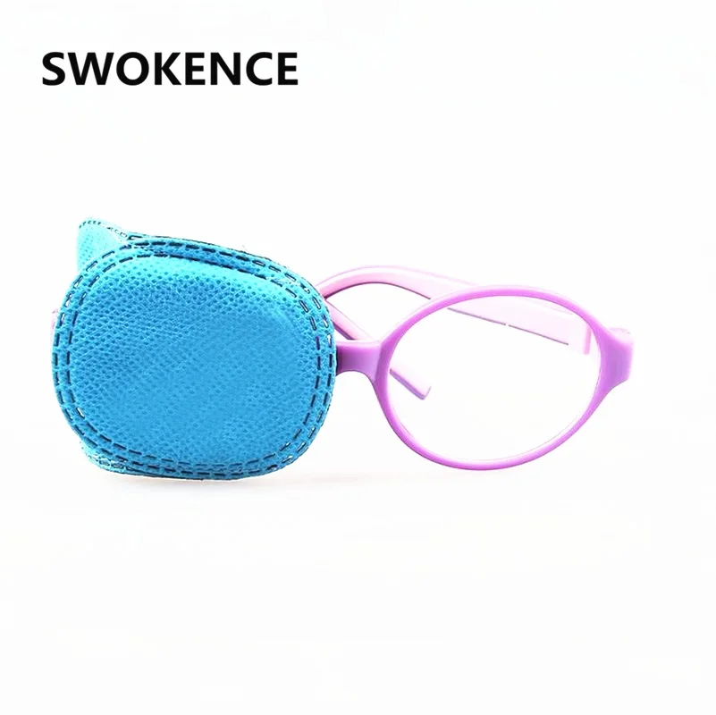 

SWOKENCE 6pcs/Pack Children Amblyopia Eye Patches Kids Astigmatism Strabismus Lazy Eye Eyepatch Vision Train Blindfold G119