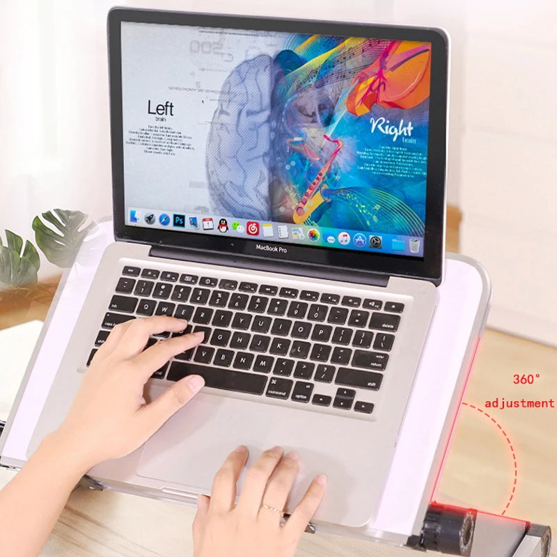المحمولة المحمول قوائم مكتب ل أريكة تتحول لسرير محمول قابل للتعديل الألومنيوم مكتب للحاسوب شخصي مريح تلفزيون محمول منضدة للسرير PC الجدول ال...