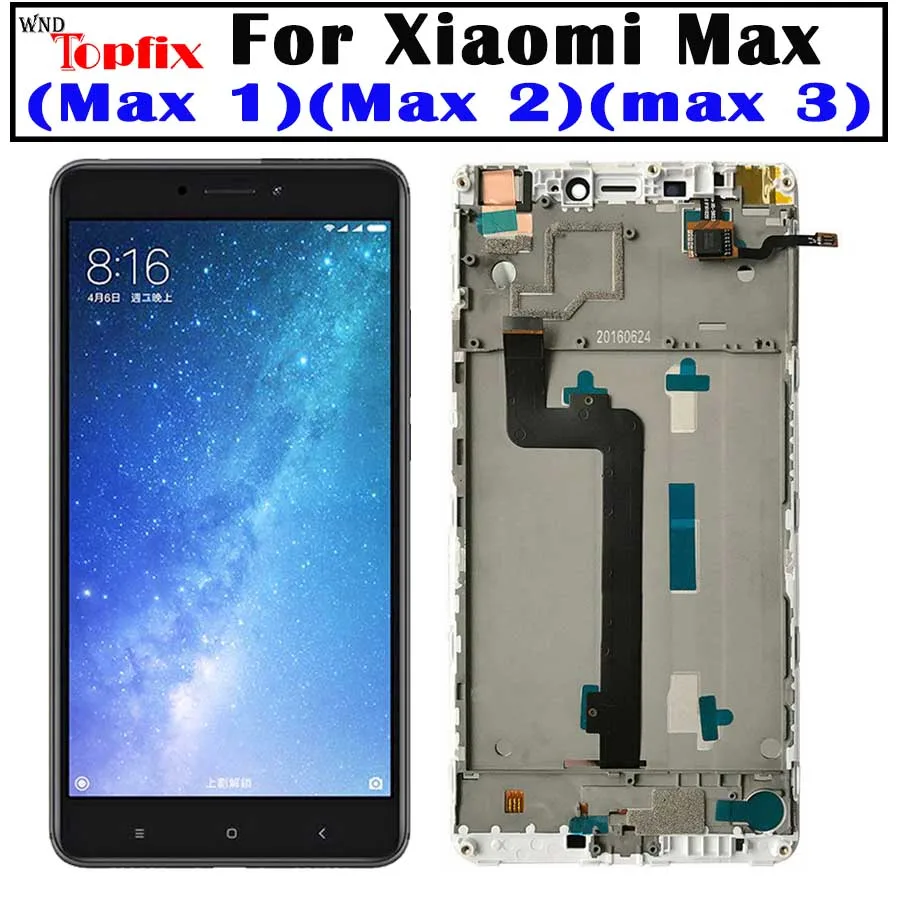 Новый Сяо Mi Max 2 ЖК дисплей Дисплей Сенсорный экран планшета Ассамблеи MAX2 Pro