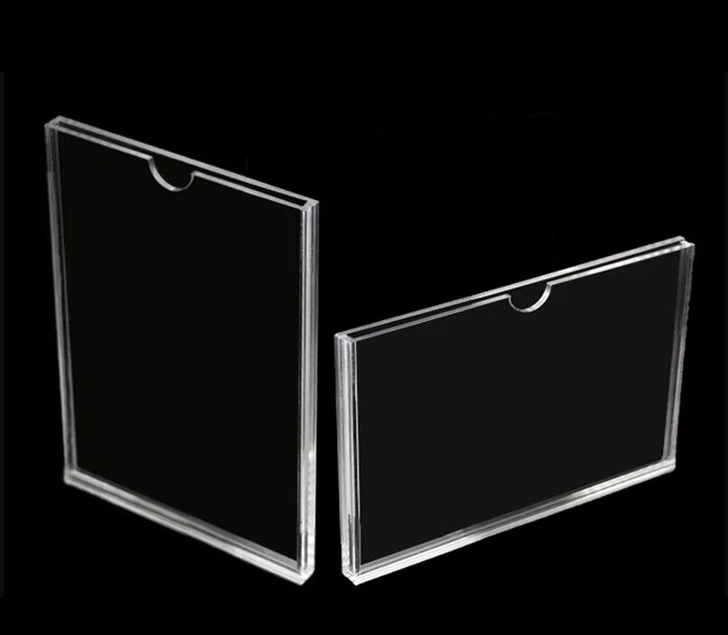 

A6 Small Picture Frame Transparent Acrylic photo frame Clear Rectangle certificate frame Desktop Wedding Photo Display Frame