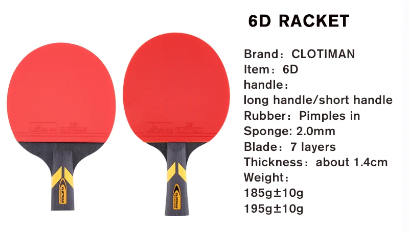 Ракетка для теннисного стола дерево плюс углеродное волокно обидная длинная ручка короткая ручка горизонтальная рукоятка ракетка для пинг понга лезвие с резиной