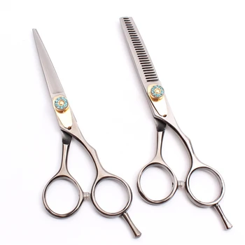 

5.5" 16cm Black Engraving Logo Hairdresser's Tool Thinning Scissors Cutting Shears Styling Tool Professional Hair Scissors C1020