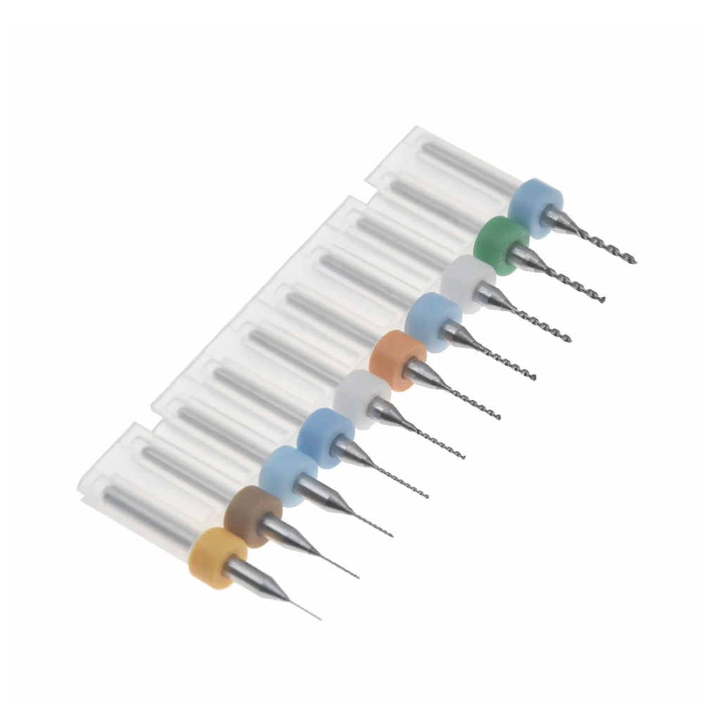 

10pcs 0.3-1.2mm PCB Print Circuit Board CNC Carbide Micro Drill Bit Engraving Tool Set Woodworking DIY Craft Drilling Tools