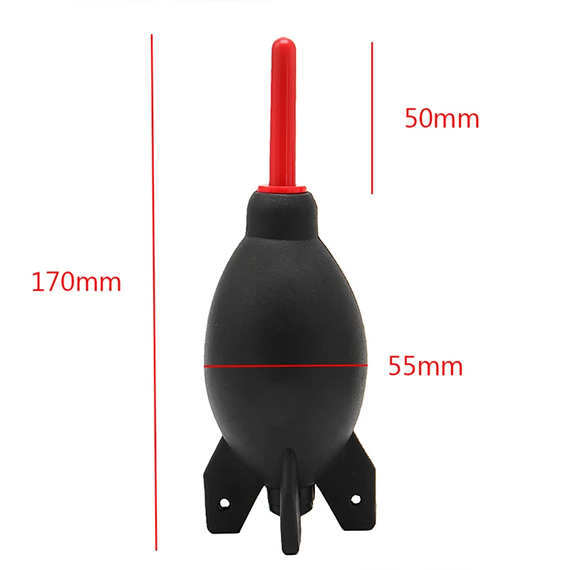 

OOTDTY DSLR Camera Lens Rubber Air Dust Blower Pump Cleaner Rocket Duster Cleaning Tool
