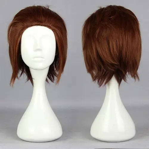 peruca hair queen cosplay HOT sell Free Shipping $#World Trigger Yuichi Jin Short Brown New Style Synthetic Wig |