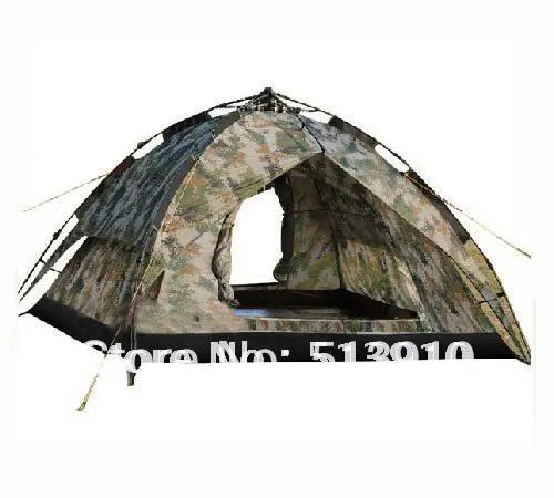 

3-4persons camouflage automatic family camping tent/Easy install outdoor camouflage tent