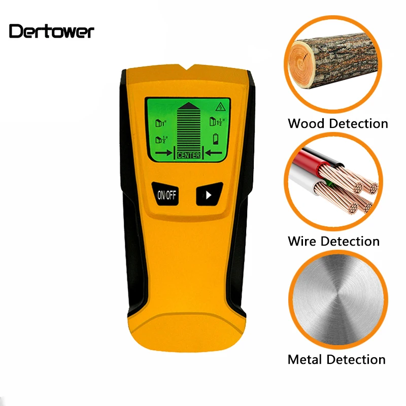 

3 In1 Pinpointer Metal Detectors Stud Center Finder Search Metal AC Live Wire Detector Wall Scanner Gold Finder Electric Box