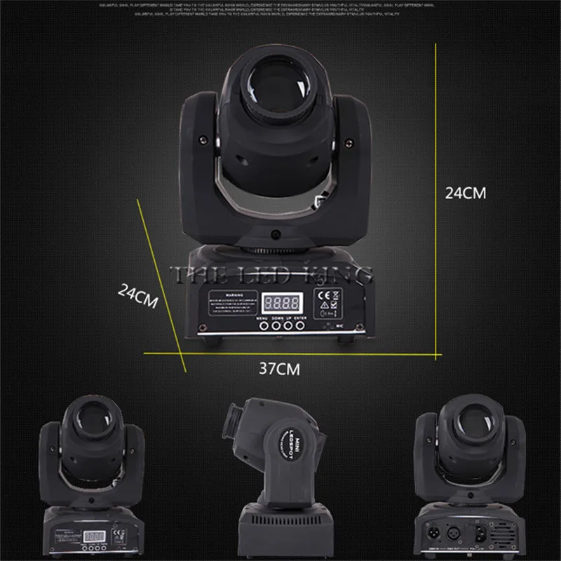 Светодиодный движущийся Головной фонарь Mini Spot 60 Вт с пластиной Gobos и цветной
