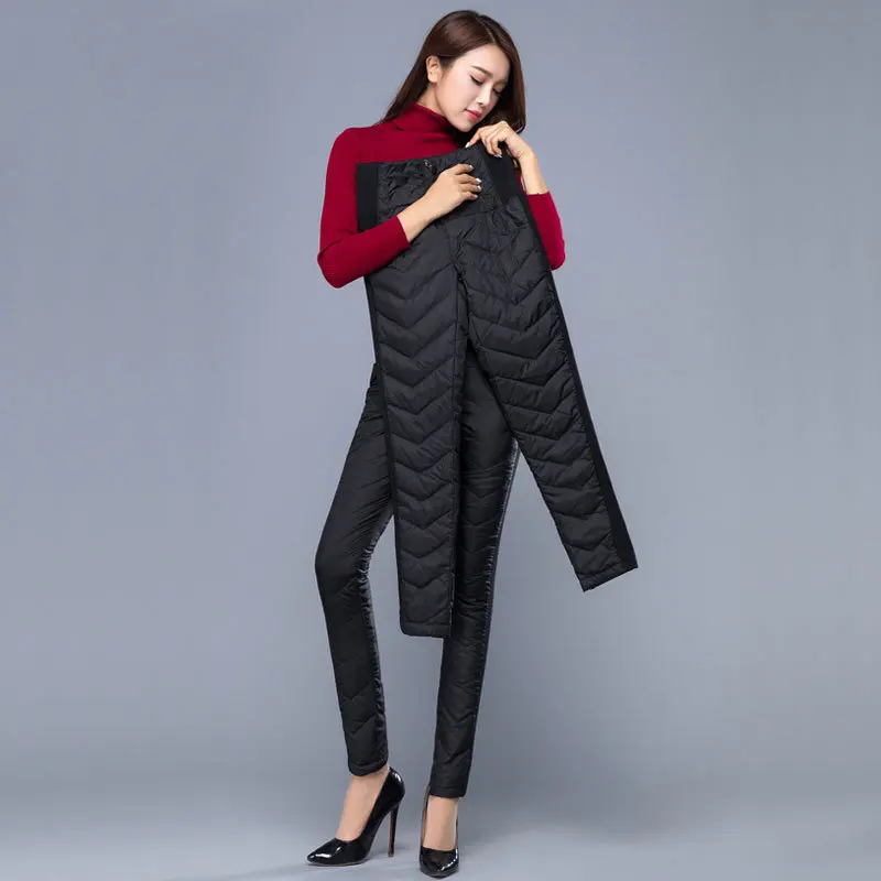 Женские зимние брюки с высокой талией размеры до 4XL|woman pants trousers|down trousersfashion trousers |