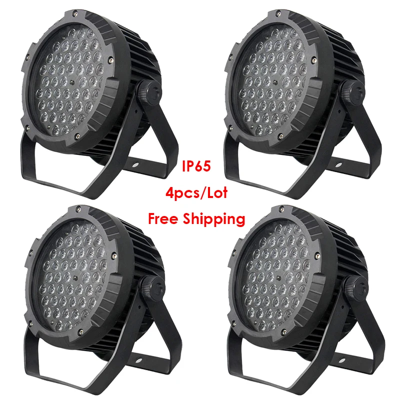 

[4-Pack] 54x3W Outdoor LED Par Light for IP65 Waterproof Stage Party Disco Wash Background Wedding Lighting Stage Event Fixture