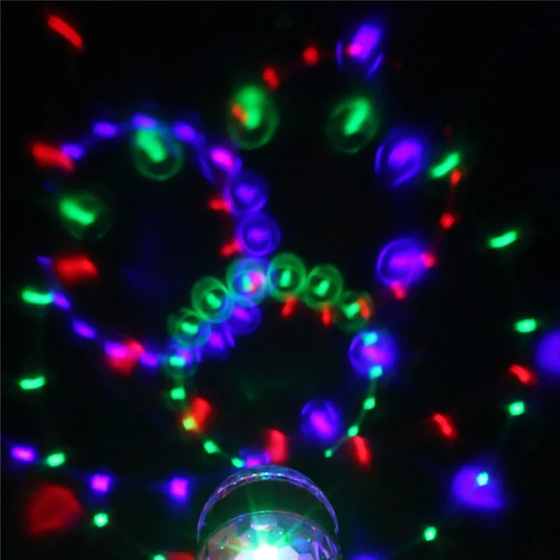 ZjRight 3 Вт RGB led Рождественский светильник s Крытый праздник вечерние красочный вращающийся светильник магический двойной шар КТВ Бар Диско DJ Сказочный светильник s