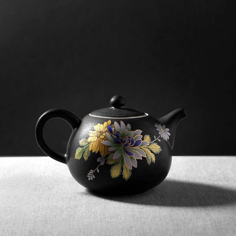 Chinese hand painted Kung Fu ceramic teapots Japanese style tea pot