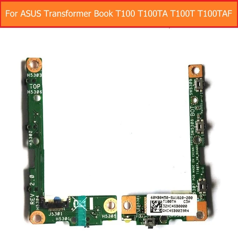 Включение/выключение питания гибкий кабель PCB для Asus Transformer Book T100 T100TA T100T T100TAF Объем гибкий кабель с разъемом порт плата