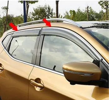 

Car styling ACCESSORIES FOR 2014-2016 NISSAN QASHQAI SIDE WINDOW RAIN DEFLECTORS GUARD VISOR WEATHERSHIELDS DOOR SHADE WEATHER