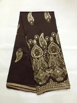 

Royal Blue African George Lace Fabric Sequined Embroidered Silk Lace For India Women Wedding Dress Material Sequins George Laces
