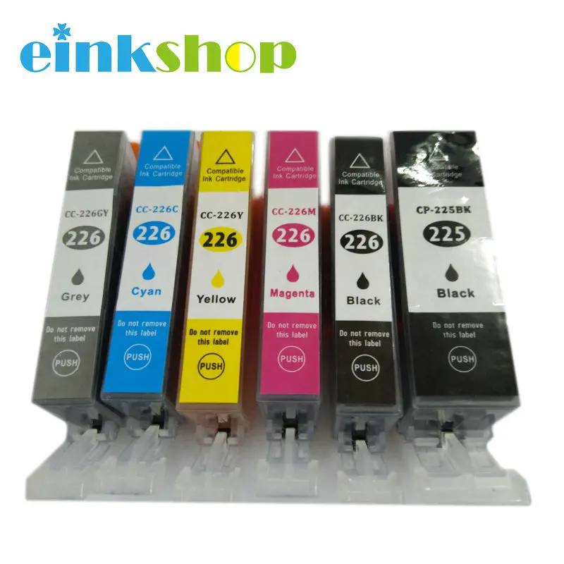 einkshop 6pcs Ink Catridges for Canon PGI 225 pgi225 CLI226 For canon MG6120 MG6220 MG8120B