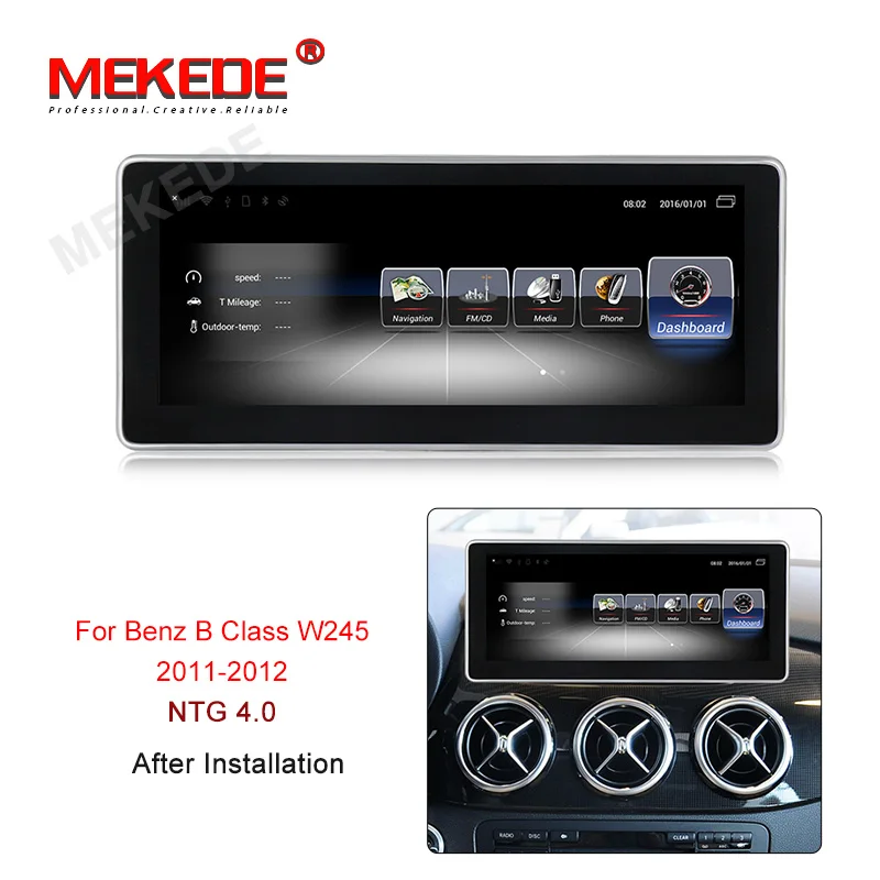 Best Mekede 10.25" IPS android Car Multimedia player Auto radio GPS navigation player for Mercedes Benz B Class W245 2011 2012 4G LTE 1