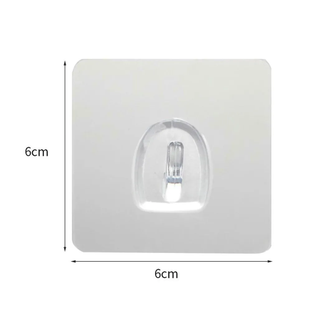 Прозрачный Прочный самоклеящийся дверной крючки для стены полотенце Швабра Сумочка держатель Крючки для подвешивания кухни аксессуары для ванной комнаты# XTN - Цвет: 10Pcs