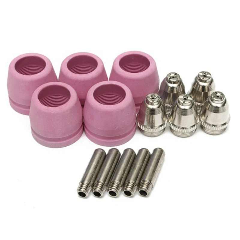 Wholesale price 23PCS Air Plasma Cutter AG-60 Cutting torch/gun Head Consumable CUT40/50/60A tips Electrodes groove shiled cups Wholesale price 23PCS Air Plasma Cutter AG-60 Cutting torch/gun Head Consumable CUT40/50/60A tips Electrodes groove shiled cups