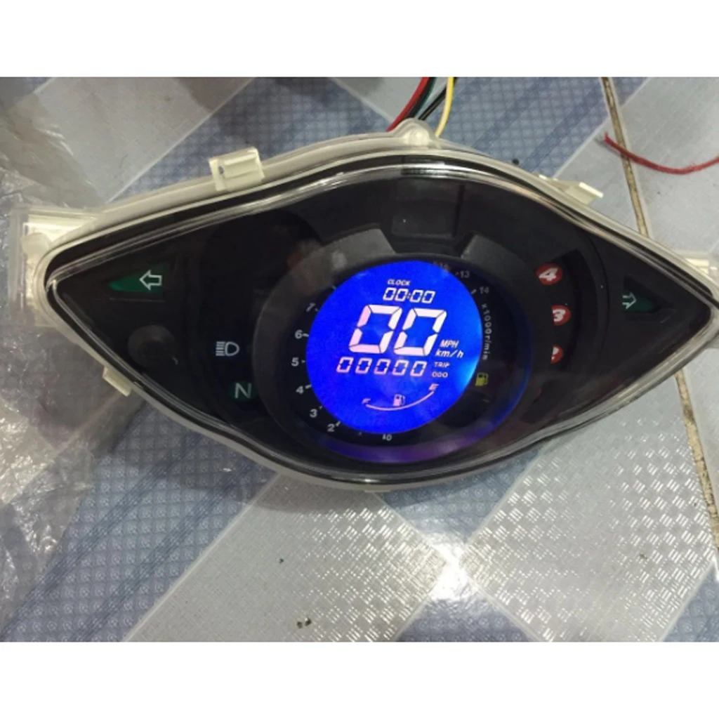 

Motorcycle Digital Engine Tach Hour Meter Tachometer Gauge Inductive Display For Motorcycle Motor Marine DC 12V Battery