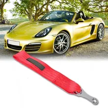 Универсальный зеленый черный, красный автомобиль Автогонки восстановления молния нейлон буксировочный ремень веревка с металлическим кронштейном буксировочный ремень аксессуары