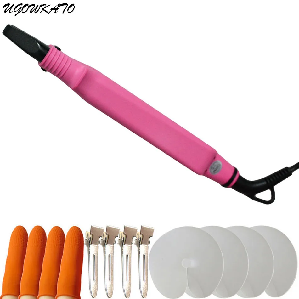 

Professional Hair Extensions Fusion Iron Heat Connector Wand Iron Melting Tool Hair Clips Hair Trimmer Bonding Styling Tool