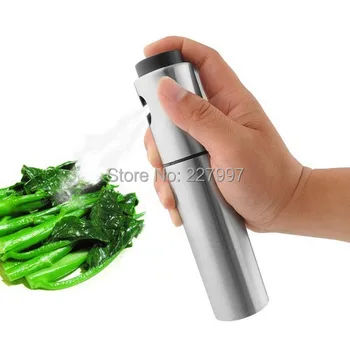 

40 pcs/lot Stainless Steel Olive Mister Oil Spray Pump Fine Bottle Oil Sprayer Pot Cooking Roast Bake Tools Oil Dispenser By DHL