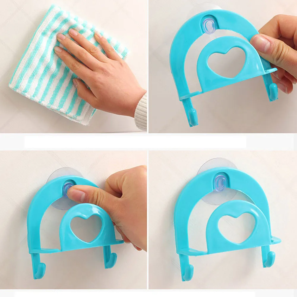 

Practical suction cup kitchen sponge drain rack convenient home kitchen finishing tools gadget decoration