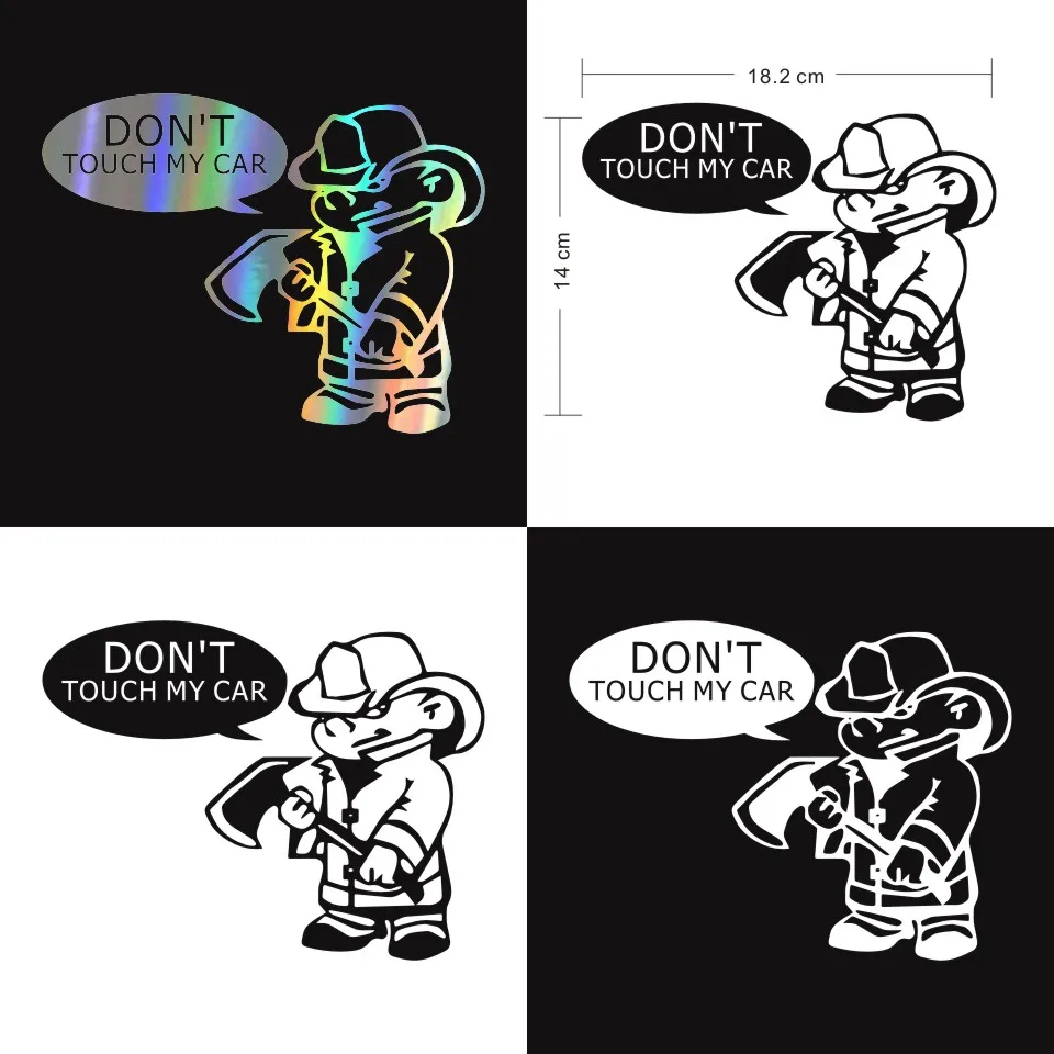 18.214 Don't Touch My Car Sticker Slammed Funny Decals Motorcycle Car Styling Accessories (2)
