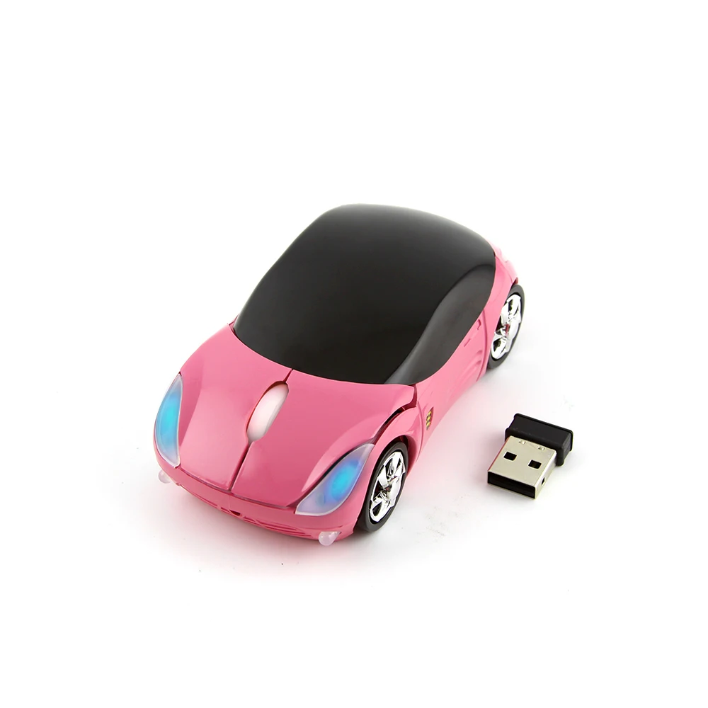 CHUYI Mini Wireless Sports Car Mouse Optical Computer Ergonomic Gaming Mouse Wireless Mice For Xiaomi Laptop Notebook Gamer Gift